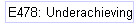 E478: Underachieving