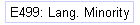 E499: Lang. Minority